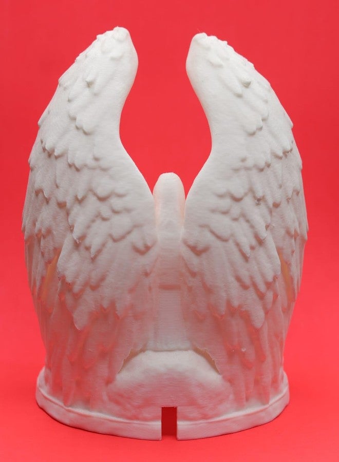 HICHISO Nativity Angel Scene Tealight Holder with Free TEALIGHT | Holy Family Christmas Decor Showpiece | Angel Wings Night Lamp for Prayer Room, Living Room | Spiritual Home Decor & Gift Item - Image 3
